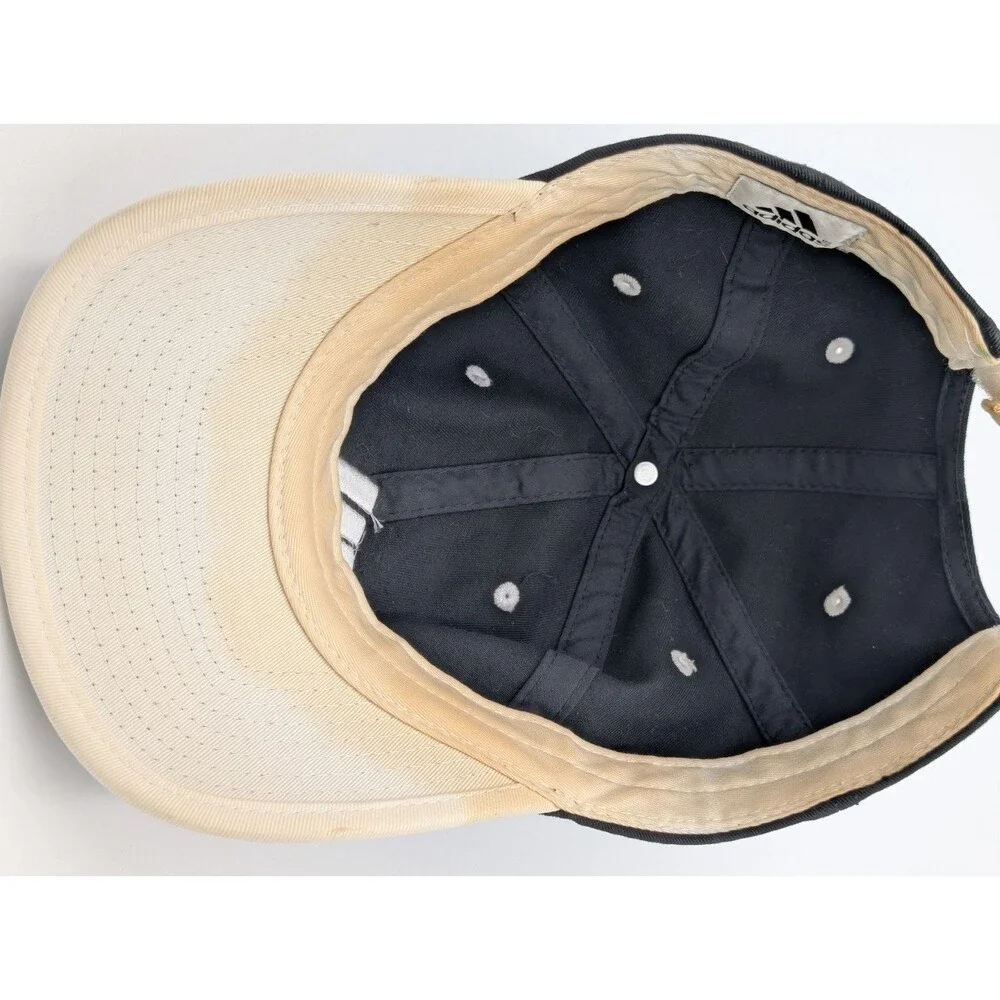 Adidas Black and White Adjustable Hat Heavy Use Signs See Description